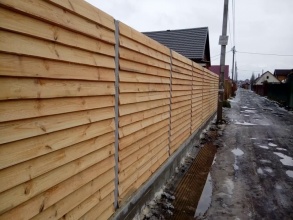 Деревянный забор елочка 150 метров фото в Краснодаре