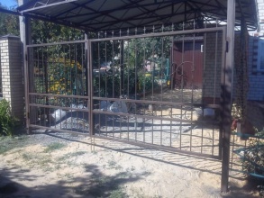 Решетчатые ворота распашные - пример 12 фото в Краснодаре