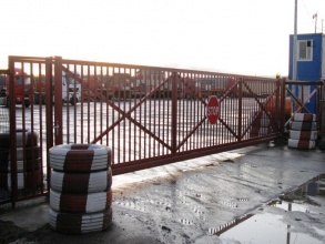 Решетчатые ворота откатные - пример 12 фото в Краснодаре